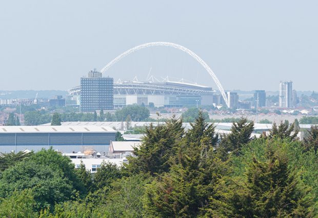 Wembley Stadium, as seen from Rehearsal Rooms!